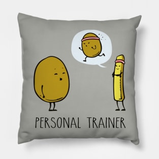 Potato Personal Trainer Funny Workout Humor Premium Gift Premium Pillow