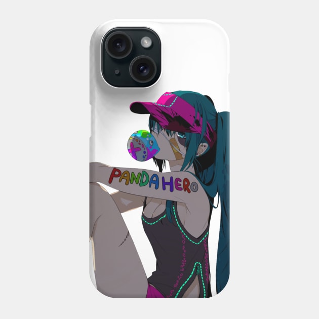 "Panda Hero" Miku case Phone Case by Matus