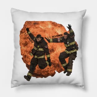 LT. CASEY & LT. SEVERIDE - JESSE SPENCER - TAYLOR KINNEY - CHICAGO FIRE Pillow