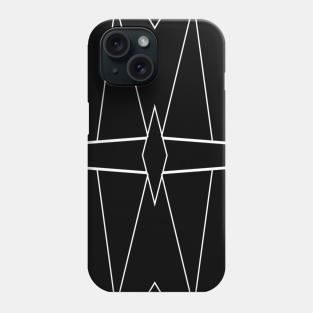 Symmetrical Black and White Lines Phone Case