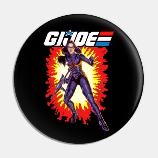 Baroness GI Joe toy art card Pin