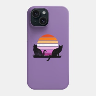 Lesbian Pride Sunset Kitties Phone Case