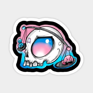 Libra skull Magnet