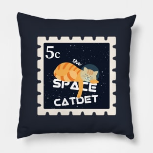 Tabby Kitten in Space | Funny Gift Ideas | Orange Cat Pillow