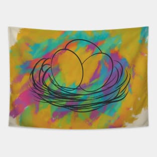 Easter egg paint Tapestry