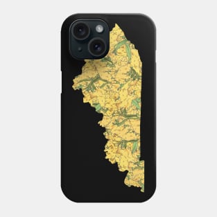 Kentucky in Flowers Phone Case