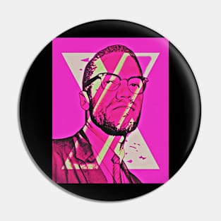 Malcolm X Pink Pin