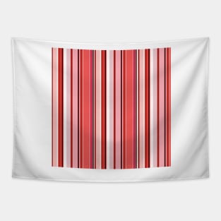 Vertical lines in red color harmony Tapestry