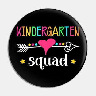 Team Kindergarten Squad Teacher Kids Back To School Gift Pin