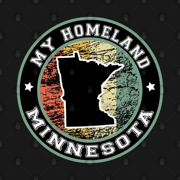 Homeland Minnesota state USA vintage by LiquidLine