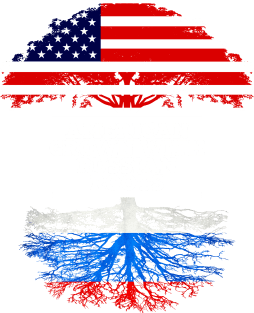 American Grown With Russian Roots - Gift for Russian From Russia Magnet