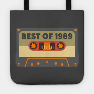 Vintage Best of 1989 31 Years Old Birthday Gift Ideas Cassette Tote