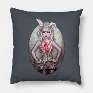 Rabbit Heart Pillow