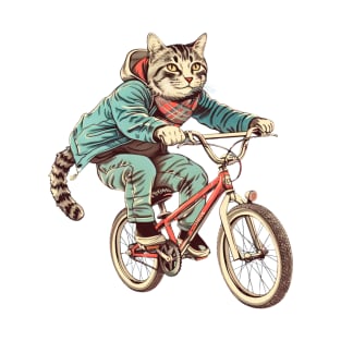 Cat Riding a Bike T-Shirt