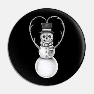 Snowman action love symbol drawing christmas skeleton. Pin