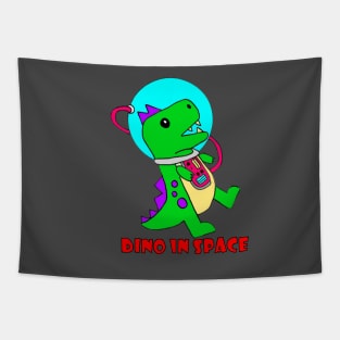 Dino in Space Tapestry