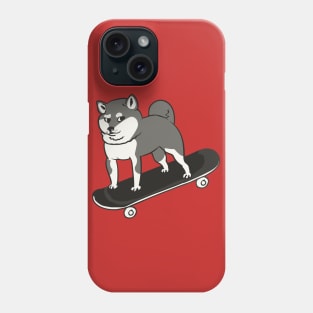 Skateboarding Shiba Inu Phone Case