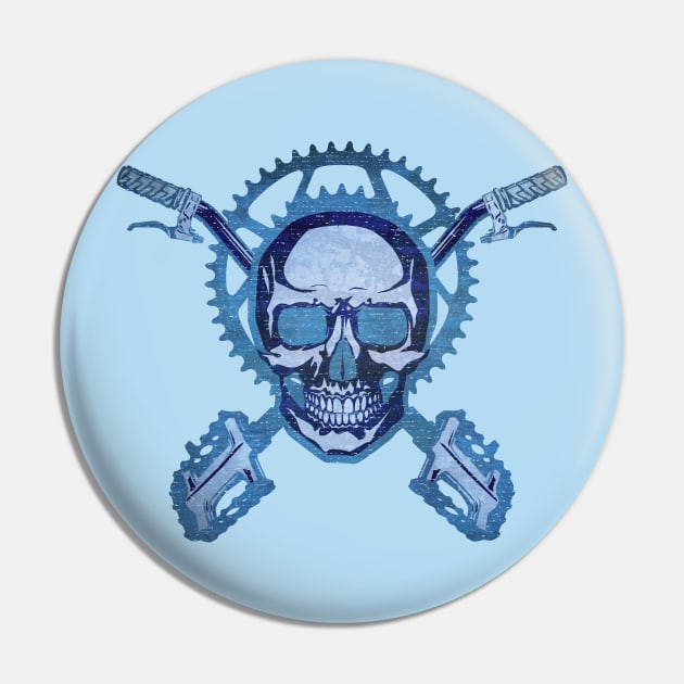 Bike - blue Pin by MunkeeWear