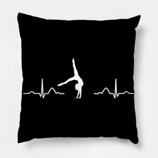 Gymnast EKG Floor Rhythmic Gymnastics Pillow