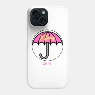 Klaus Hargreeves umbrella 00.04 with light Phone Case