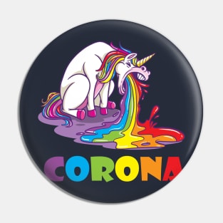 unicorn makes corona puke Pin