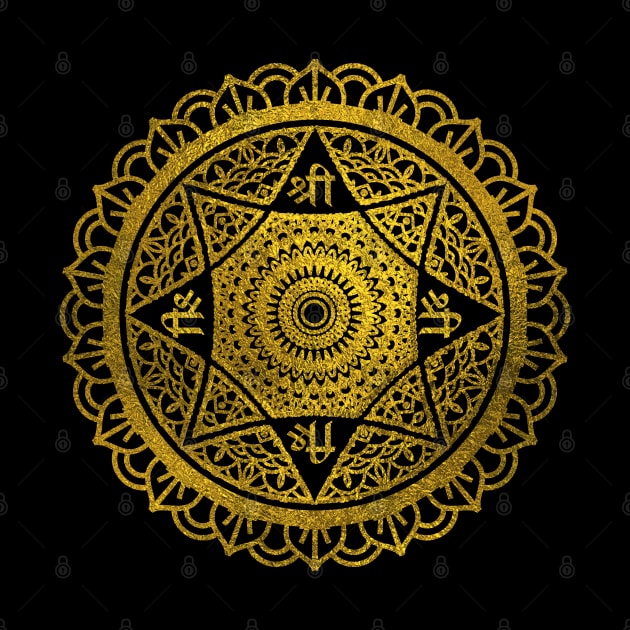 Golden  Star of Lakshmi - Ashthalakshmi  Sri by Nartissima
