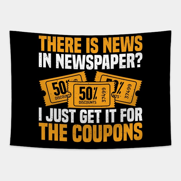 Couponing Couponer Tapestry by medd.art