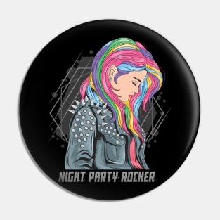 Night Party Rocker Pin