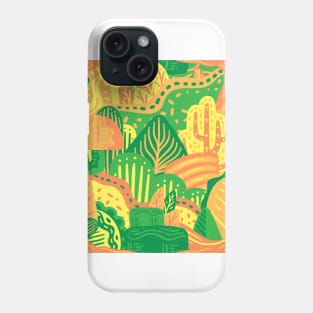 Colorful Zany Nature Doodle Phone Case