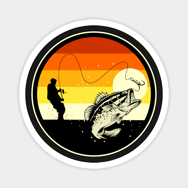 Fishing Vibes Magnet by D3monic