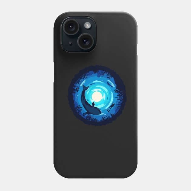 Dark blue sea Phone Case by artoffaizan