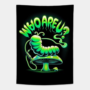 Enigmatic Inquiry Caterpillar Tee Tapestry