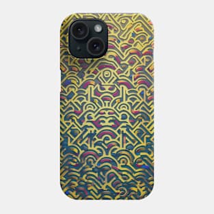 Repeating Vibrant Lines Phone Case