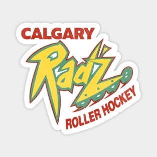 Defunct Calgary Rad'z Roller Derby / Hockey Team Magnet