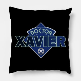 Doctor Charles Xavier - Doctor Who Style Logo Pillow