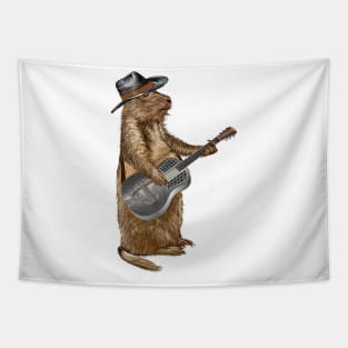 Prairie Dog Guitar Tapestry