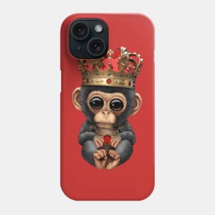 Cute Royal Chimp Wearing Crown Phone Case