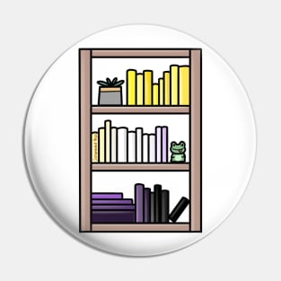 Subtle Non-binary Pride Bookcase Pin