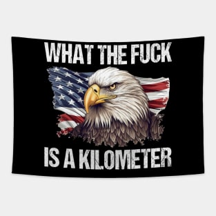Wtf What The Hell Is Kilometer George Washington July 4Th Tapestry