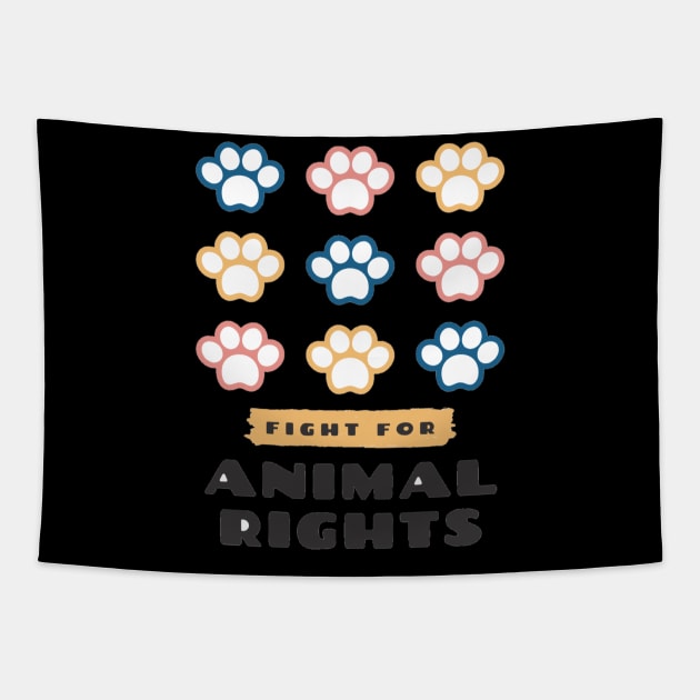 Animal Rights Tapestry by KiRich