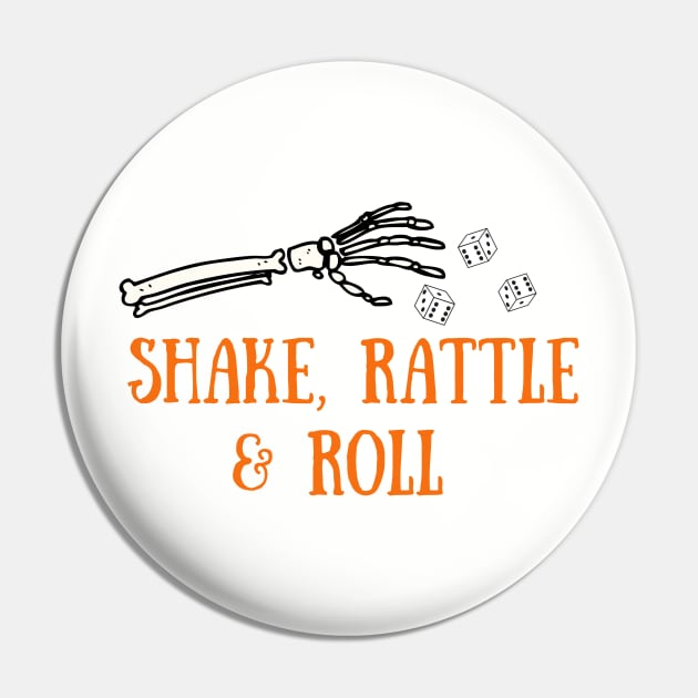 Shake Rattle and Roll Witches Buncoween Bunco Dice Game Pin by MalibuSun