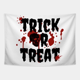 Trick or treat blood and skull Tapestry