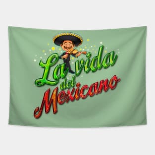 La Vida Del Mexicano Tapestry