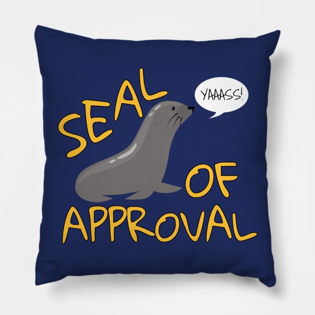 Seal of Approval Pillow by JKA