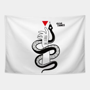 Snake - trust me - hand Tapestry