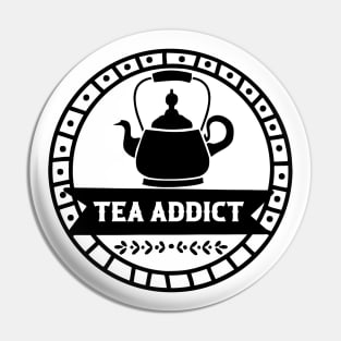 Tea Addict - Retro Vintage Pin