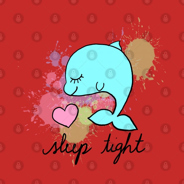 Sleep Tight Dolphin by zanne designs