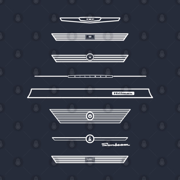 Hillman Imp classic 1960s British car grille variants white by soitwouldseem