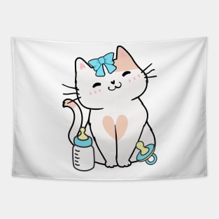 Cute persian cat is a baby Tapestry