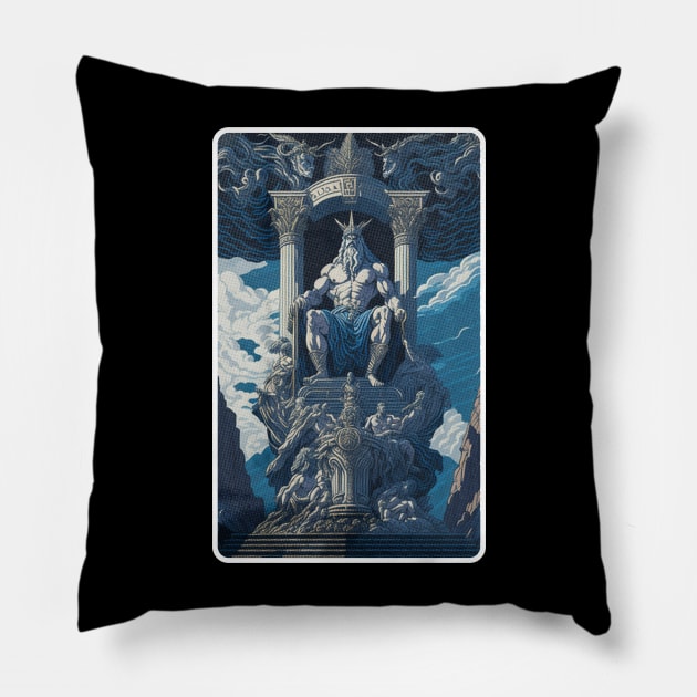 Zeus Pillow by clownescape